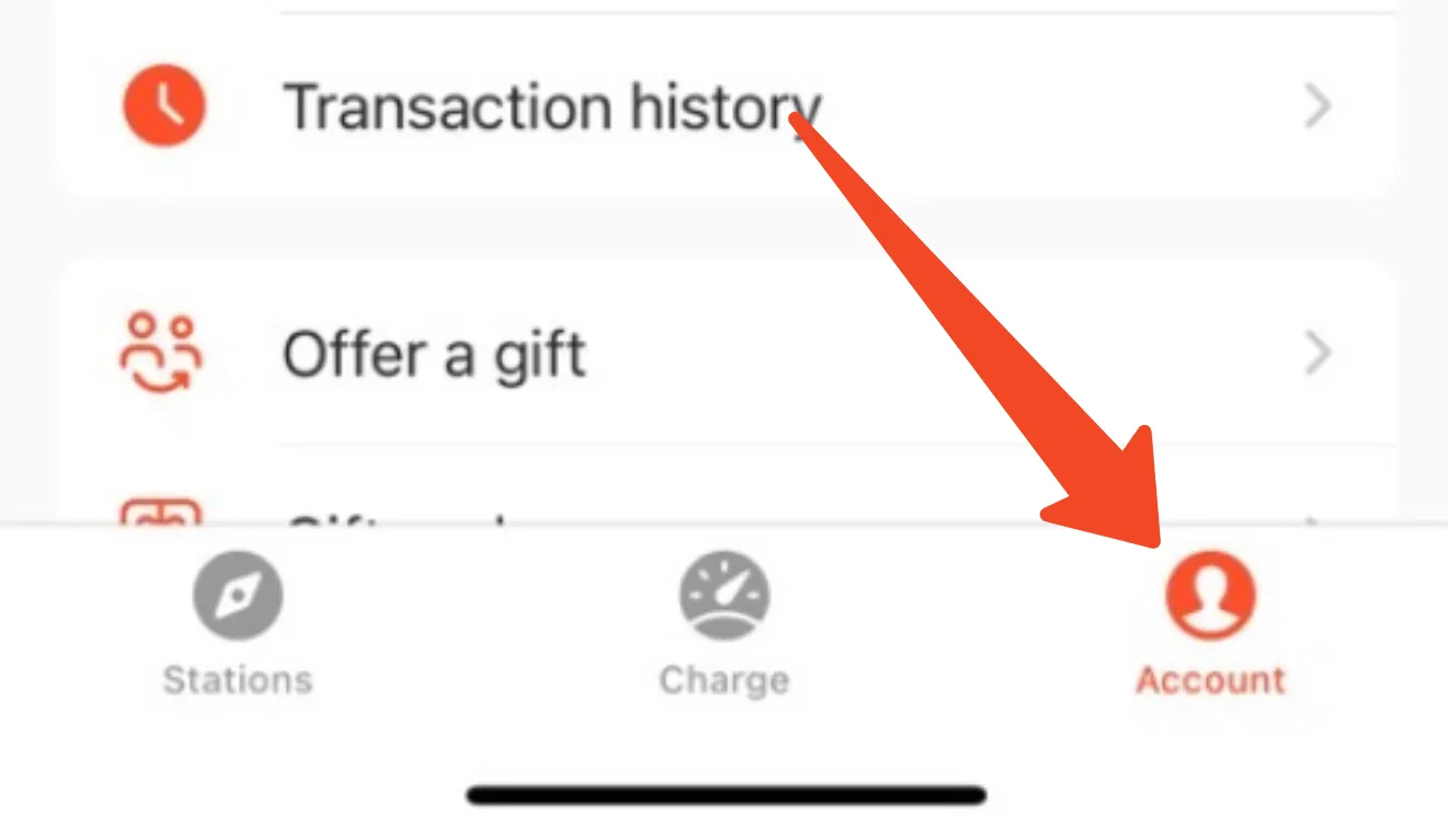 The Hypercharge app with the Account icon in the bottom right